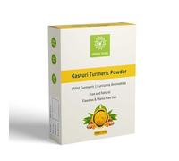 Hebhac Herbals Poudre de curcuma sauvage Kasthuri pour soins de la peau et du visage | Poudre de curcuma sauvage | Curcuma Aromatica | Poudre de qualité cosmétique pour le visage et la peau