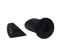 Hebie 039905 Cône pour arbre creux pour protège-chaîne 325E5 LX+XT, noir