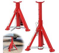 Hebitod Chandelles d'essieu de voiture 2T - Charge lourde - Hauteur réglable (29-40,5 cm) - Pour SUV et voiture - Arceau de sécurité - Stabilité maximale lors du changement de pneus et de l'entretien