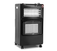 Hebitod Chauffage au gaz électrique à gaz 4200 W - Chauffage électrique infrarouge - Brûleur céramique infrarouge - Chauffage à gaz pour intérieur - Chauffage à gaz pour bouteilles de gaz jusqu'à 15