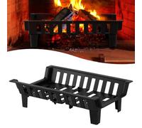 Hebitod Grille de cheminée - Étagère en bois - Grille de feu pour cheminée - Support pour bois de chauffage - Grille à charbon - Étagère en bois pour l'intérieur et l'extérieur - 45,5 x 30,5 x 13 cm