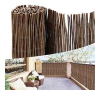 Hebitod Natte en osier 100 x 300 cm - Brise-vue en osier Ø 6-13 mm - Protection contre le vent et le soleil pour jardin et terrasse - Plusieurs tailles - Marron