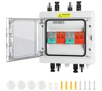 Hebitod Parasurtenseur photovoltaïque pv 2 cordes 1000 V 32 A CC étanche IP65 avec disjoncteur CC et protection contre la foudre pour installation PV