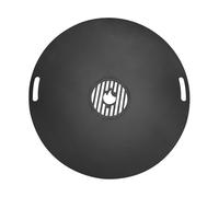 Hebitod Plaque de cuisson de 80 cm en acier au carbone, 5 mm d'épaisseur, avec insert de barbecue amovible et gant de protection contre la chaleur, pour tonneau, brasero et brasero
