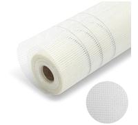 Hebitod Tissu d'armature intérieur en fibre de verre 160 g/m² - Rouleau de 50 m, ruban adhésif pour plâtre intérieur et extérieur, tissu en fibre de verre pour revêtement de façade extérieur, tissu