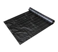 Hebitod Toile anti-mauvaises herbes 100 g/m², 50 m², 50 g/m², stabilisation UV 1 m x 50 m, film de paillage, protection contre les mauvaises herbes indéchirable, noire