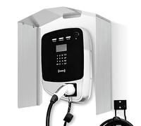 Hebitod Wallbox Protection intempéries pour Station de Charge de Voiture électrique - 40 x 45 x 20 cm - Protection Contre la Pluie, Les UV, Le Soleil, Le Toit pour Station de