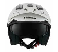 Hebo Casque jet Htr-p01 V6 Monocouleur Blanc XS