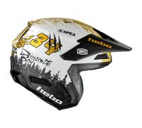 HEBO Casque jet ouvert de trial édition limitée HTR C02 T. BOU LTD