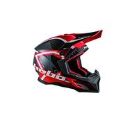 hebo MX Legend Carbon Casque Enduro, Adultes Unisexe, Rouge, XS
