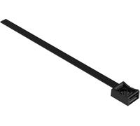 Hebotec Embase auto-agrippante pour grouper, avec embase, à visser partie velours et partie agrippante (l x H) 7.5 mm x 150 mm noir 1 pc(s)