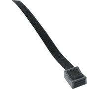 Hebotec Embase auto-agrippante pour grouper, avec embase, à visser partie velours et partie agrippante (l x H) 20 mm x 180 mm noir 1 pc(s)