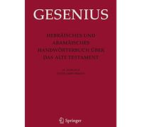 Hebraisches Und Aramaisches Handworterbuch Uber Das Alte Testament: Supplementband