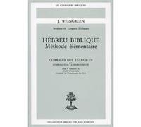 Hebreu biblique corrige des exercices Dominique De La Maisonneuve (Auteur)