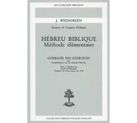 Hébreu biblique : Méthode élémentaire (exercices corrigés)
