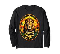Hébreu Israélite YHWH Lion de Juda Yahweh Art rastafari Manche Longue
