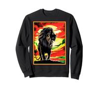 Hébreu Israélite YHWH Lion de Juda Yahweh Art rastafari Sweatshirt