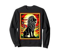 Hébreu Israélite YHWH Lion de Juda Yahweh Art rastafari Sweatshirt