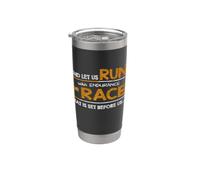 Hébreux 12:1 Run with Endurance the RACE - Bible Inspired Gobelet isotherme en acier inoxydable double paroi