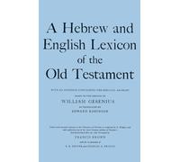 A Hebrew And English Lexicon Of The Old Testament