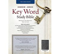 Hebrew-Greek Key Word Study Bible: King James Version Black Bonded Wider Margin