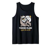 Hebrew Tikkun Olam Repair The World Juif Art Floral Débardeur