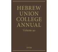 Hebrew Union College Annual Hebrew Union College Annual (Auteur)