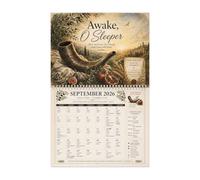 Hebrew Wall Calendar 2026 2027 Sabbath Appointed Times | Biblical Wall Calendar 2026 2027 For Sabbath Appointed Times Features Vintage Scripture Art And Year Round Planning