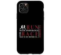 Hebrews 12:1 Run with Endurance The Race - Inspiré des Coureurs Coque pour iPhone 11 Pro Max