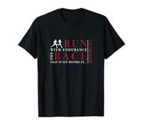 Hebrews 12:1 Run with Endurance The Race - Inspiré des Coureurs T-Shirt