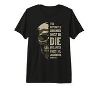Hebrews 9:27 Gospel Evangelism Bible Verse - The Judgment T-Shirt Haut de Gamme