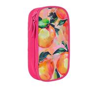 HEBSDFG Colorful_Peach Trousse à crayons haute capacité avec emplacements pour stylos et pochettes pour l'école, les voyages, le maquillage Noir, rose, Taille unique, Cartable