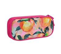 HEBSDFG Colorful_Peach Trousse à crayons mignonne pour garçons et filles - Trousse de voyage noire haute capacité pour étudiants, école, université, bureau, rose, Taille unique, Cartable