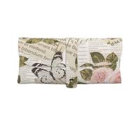 HEBSDFG Étui à lunettes imprimé bateau à voile blanc au coucher du soleil pour femmes, hommes, enfants - Joli étui à lunettes en cuir synthétique, Roses de journaux, taille unique