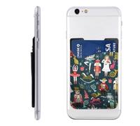 HEBSDFG Étui portefeuille 3D pour téléphone avec motif éléphant gris avec adhésif pour iPhone et Android, Ballet de Noël Casse-noisette pour femme, One Size, Décontracté