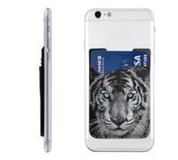 HEBSDFG Étui portefeuille 3D pour téléphone avec motif éléphant gris avec adhésif pour iPhone et Android, Blanc/tigré, One Size, Décontracté