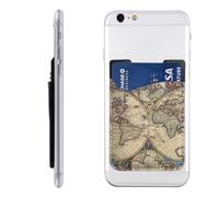 HEBSDFG Étui portefeuille pour iPhone et Android Motif imprimé Noir et blanc, Globe terrestre ancienne carte du monde, One Size, Décontracté