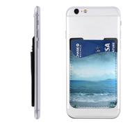 HEBSDFG Étui portefeuille pour téléphone avec imprimé oiseau de paradis tropical, adhésif 3M pour iPhone et Android, The Sea, Taille unique, Décontracté