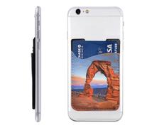 HEBSDFG Étui portefeuille pour téléphone portable imprimé astronaute Galaxy Trippy - Adhésif 3M - Pour iPhone et Android, Arches National Park, Taille unique, Décontracté