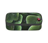 HEBSDFG Grande trousse à crayons avec imprimé léopard violet - Joli compartiment - Organiseur de bureau - Trousse de maquillage pour l'école, le bureau, le maquillage, les voyages, Insecte à trois