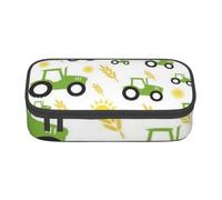 HEBSDFG Grande trousse à crayons avec imprimé palmier tropical hawaïen, plage hawaïenne, grand compartiment mignon, organiseur de bureau, trousse de maquillage pour l'école, le bureau, le maquillage