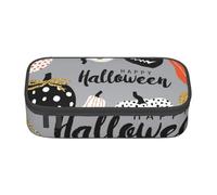 HEBSDFG Grande trousse à crayons avec imprimé pingouin heureux - Joli compartiment - Organiseur de bureau - Trousse de maquillage pour l'école, le bureau, le maquillage, les voyages, Joyeuse fête