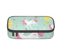 HEBSDFG Grande trousse à crayons avec motif Van in the Beach avec une planche de surf - Grand compartiment mignon - Organiseur de bureau - Trousse de maquillage pour l'école, le bureau, le maquillage