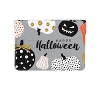 HEBSDFG Housse en cuir pour ordinateur portable 13" - Motif pingouin heureux - Fine et résistante aux chocs - Pour bureau, école, voyage, Joyeuse fête d'Halloween, Taille unique