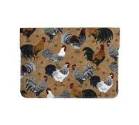 HEBSDFG Housse en cuir pour ordinateur portable de 13 pouces, motif requins nautiques, fin, résistant aux chocs, pour le bureau, l'école, les voyages, Imprimé coq et poulet, Taille unique