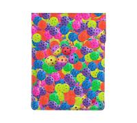 HEBSDFG Housse pour ordinateur portable de 13" avec motif libellule violette - Housse fine en cuir résistant aux chocs pour le bureau, l'école, les voyages, Boules de Pickleball colorées., Taille