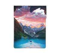 HEBSDFG Housse pour ordinateur portable de 13" - Motif léopard violet - Housse fine en cuir résistant aux chocs pour le bureau, l'école, les voyages, Parc National, Taille unique