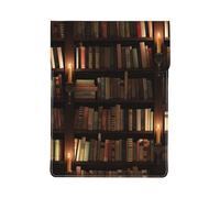 HEBSDFG Housse pour ordinateur portable de 13 pouces avec motif de poulet, housse fine antichoc en cuir pour ordinateur portable pour bureau, école, voyage, Bibliothèque mystérieuse de la librairie