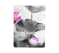 HEBSDFG Housse pour ordinateur portable de 13 pouces avec motif notes de musique coloré en bois, housse fine et résistante aux chocs pour le bureau, l'école, les voyages, Fleur de lotus rose, Taille
