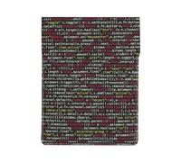 HEBSDFG Housse pour ordinateur portable de 13 pouces - Motif homard rouge - Fine et résistante aux chocs - En cuir - Pour le bureau, l'école, les voyages, Code de programmation du programmateur